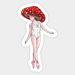 Mushroom Girl Sticker